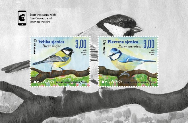 Poslušajte kako pjevaju sjenice na markama HP Mostar 
Posebnost ovoga izdanja je  spoj filatelije i moderne tehnologije. Aplikacijom CeeApp moguće je  skenirati marke i čuti pjev ptica te klikom na link naručiti marke za  svoju kolekciju.
