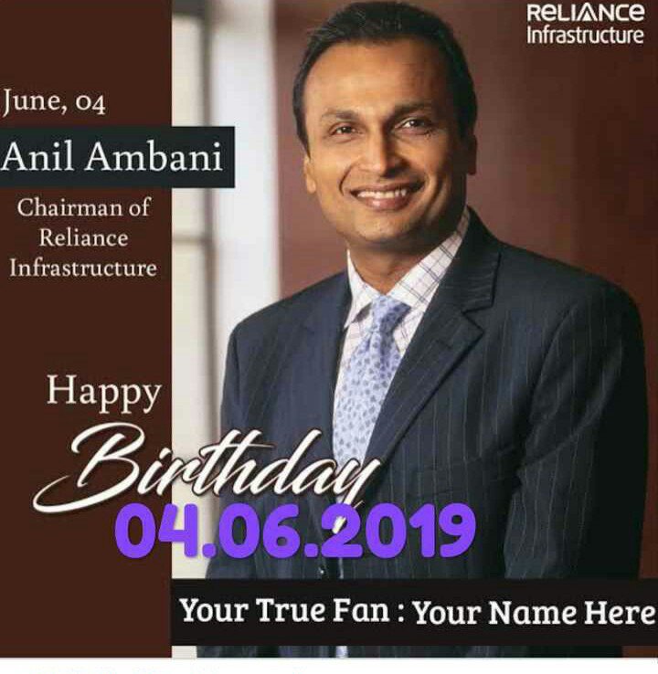 Happy birthday Anil Ambani 