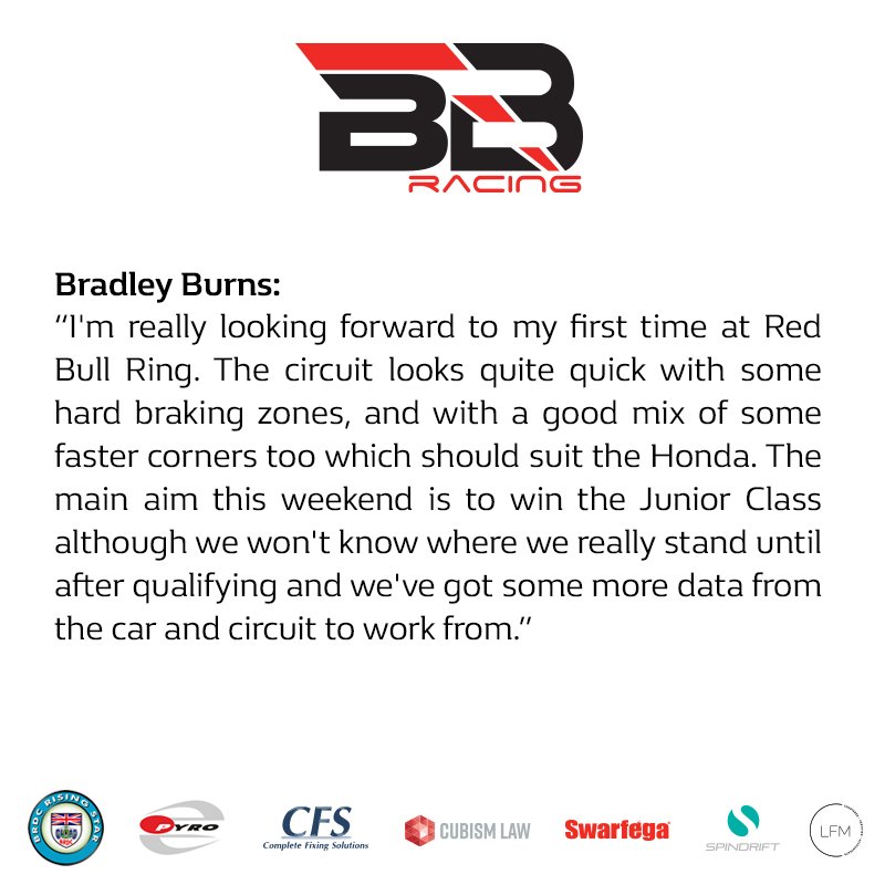 BradleyBurns06's tweet photo. IT'S RACE WEEK! Red Bull Ring preview >>>
.
.
.
.
.
#BB06 #PyroMotorsport #BRDC #BRDCRisingStars #ADAC #TCR #TCRGermany #HondaCivic #RedBullRing #A1Ring https://t.co/ZwpRts7Cnz