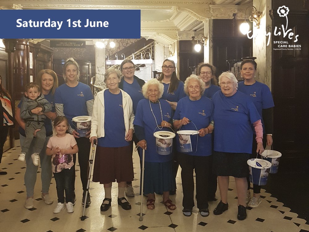 TinyLivesTrust's tweet photo. As #VolunteersWeek continues, we want to say a huge thank you and well done to everyone who gave up their time to help out with bucket collections at the performances of @nmtc_official Spamalot at @TheatreRoyalNew last week! You were all absolutley amazing! ☺️👏 https://t.co/AycS6kelmk