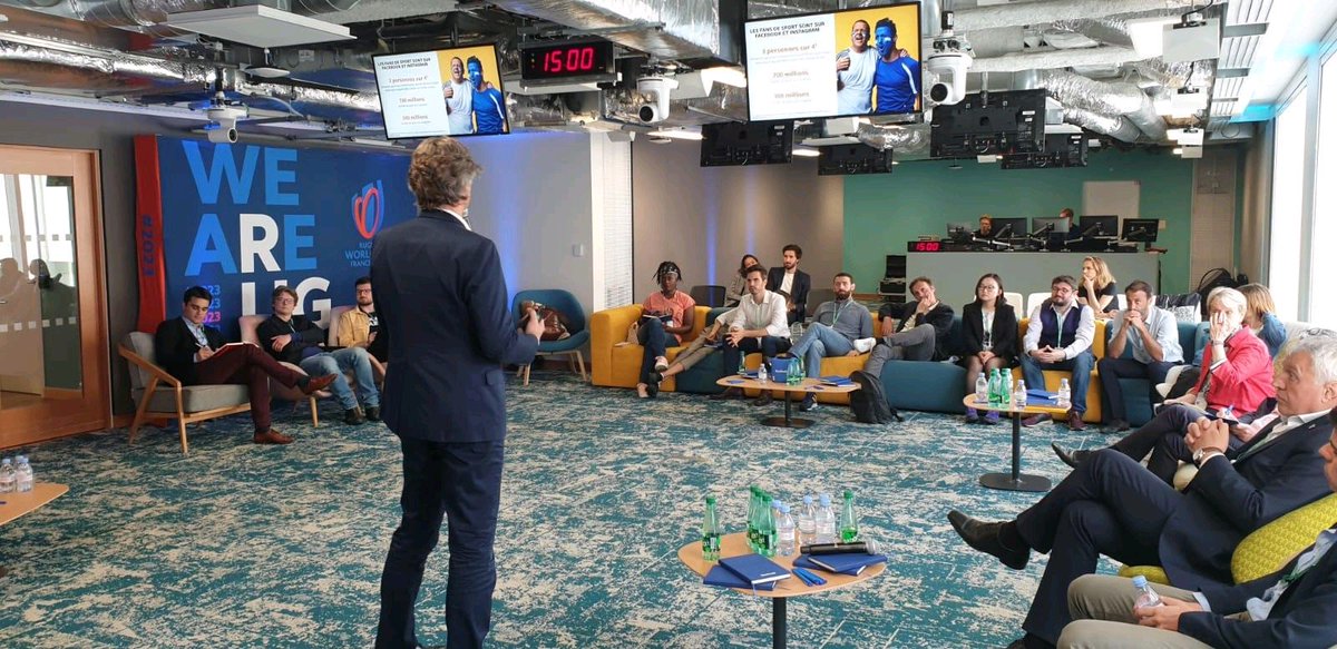 Innoside_'s tweet photo. La deuxième édition du #LAB2023 dans les locaux de @FacebookFR organisée par France2023, @Innoside_ parle de la valorisation de l'expérience spectateurs et des partenaires événementiels. #WeAre2023 https://t.co/Qo9CbmhQkm