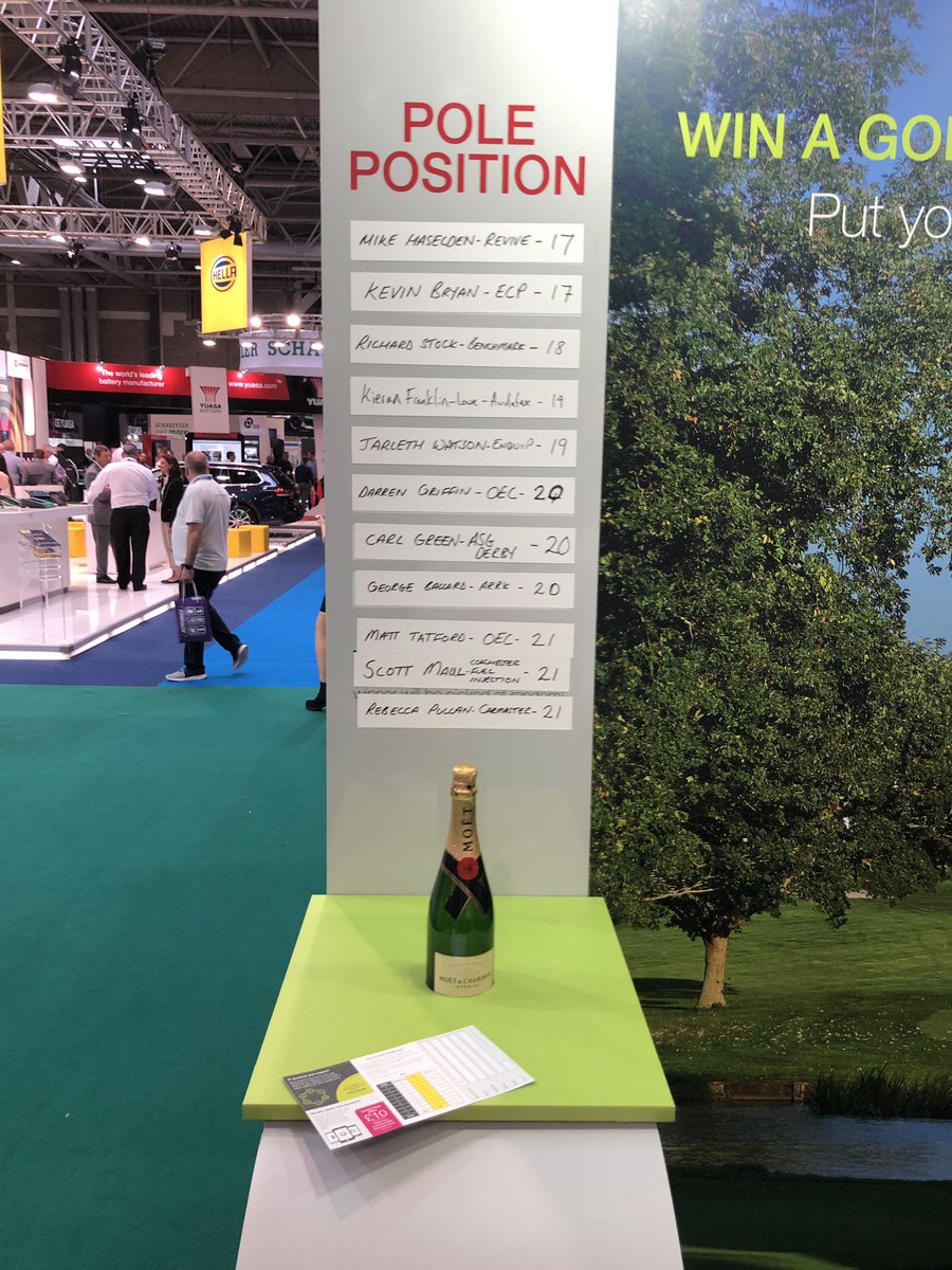 Well, I’ve enjoyed my visit to @automechanikaBM 
Great to see some of our suppliers and also I’m top of the leaderboard for the #golf #challenge
