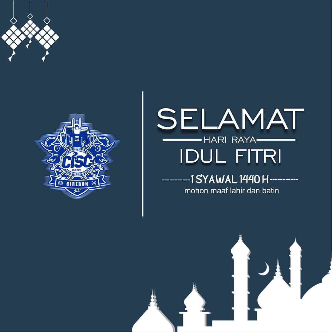 CISCcirebon's tweet photo. Mewakili seluruh keluarga besar Chelsea Indonesia Supporters Club Cirebon, mengucapkan... Selamat Hari Raya Idul Fitri, Mohon maaf lahir dan batin. π
Selamat berkumpul bersama keluarga tercinta!
#ThisIsCISC
#EidMubarak
#CISCcirebonjeh
#CISCWestJava https://t.co/PxfeTGQISn
