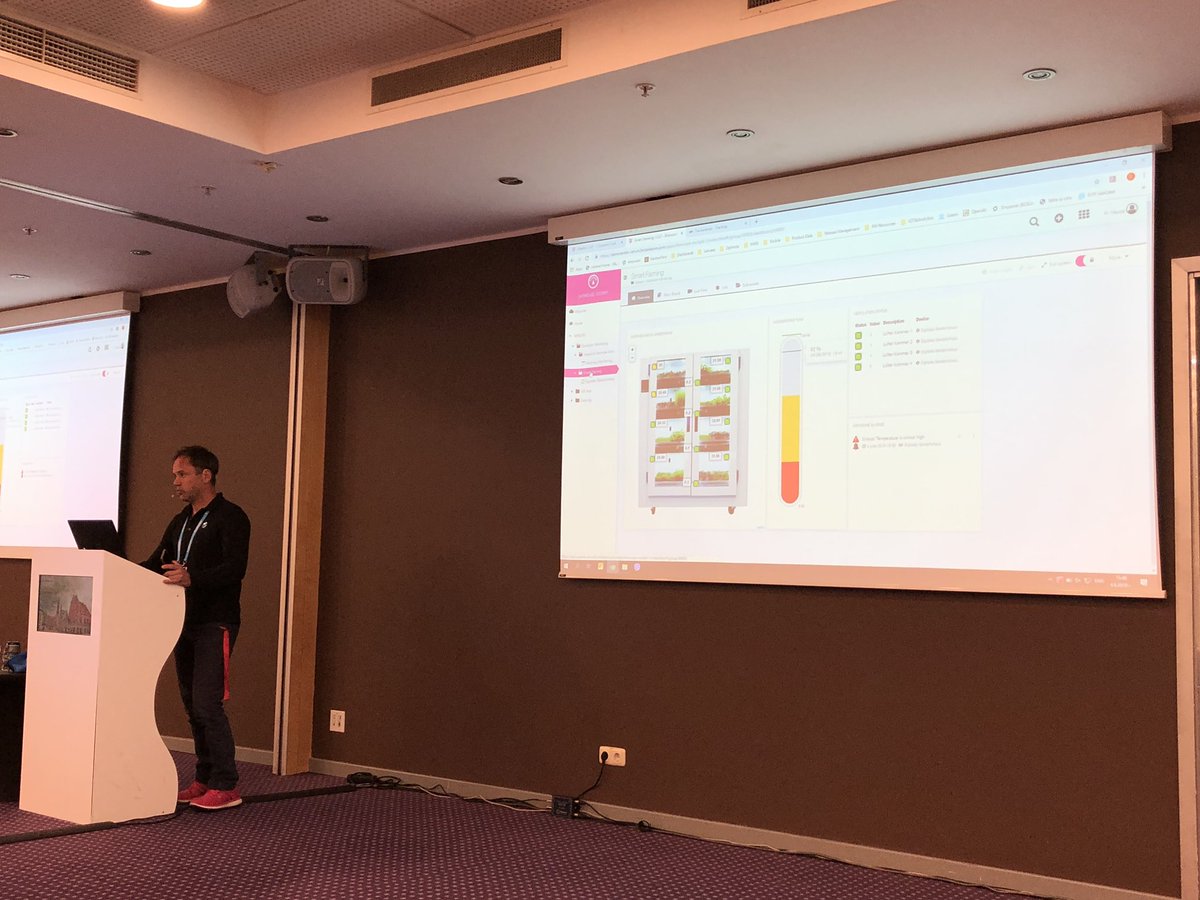 Insightful presentation from <a href="/deutschetelekom/">Deutsche Telekom</a>  on #SmartFarming and other use cases based on their white-labelled #CumulocityIoT platform #IUG2019 #thanks <a href="/DT_IoT/">Deutsche Telekom IoT</a>