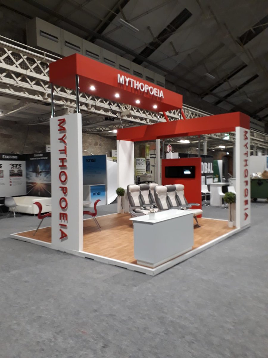 AppliedSigns's tweet image. Custom build stand for Mythopoeia.ie at Dublin Aviation Summit in @TheRDS