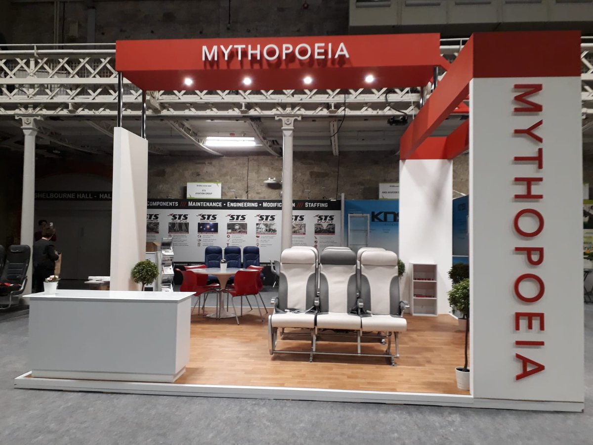 AppliedSigns's tweet image. Custom build stand for Mythopoeia.ie at Dublin Aviation Summit in @TheRDS