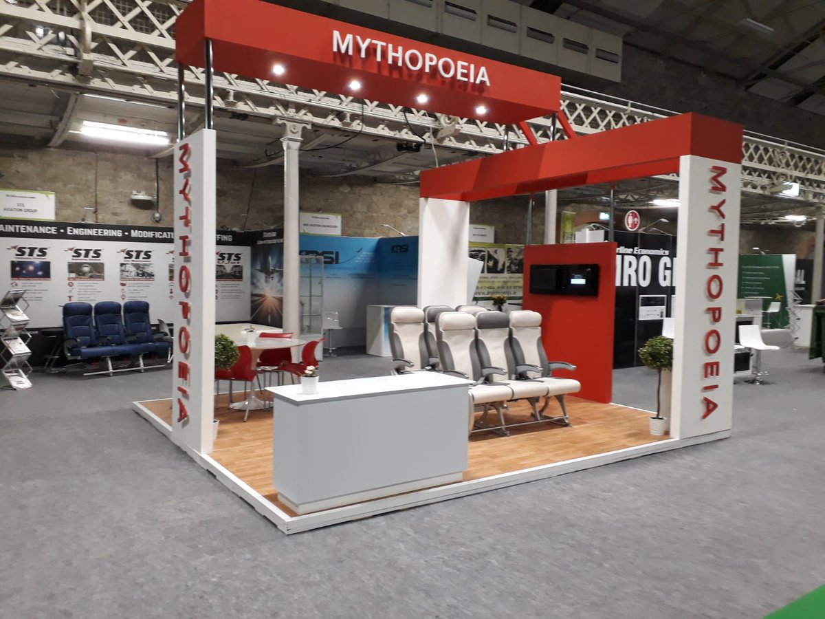 AppliedSigns's tweet image. Custom build stand for Mythopoeia.ie at Dublin Aviation Summit in @TheRDS