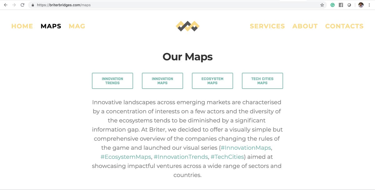 Dario__Gln's tweet image. Can&apos;t keep track of @Briter_bridges&apos; 4⃣5⃣➕ (and counting!) releases?
Subscribe to our mail list or find all our MAPS🗺️ (#InnovationMaps🌍, #EcosystemMaps🇳🇬. #InnovationTrends📈, #TechCities🏙️) in the dedicated section on our website briterbridges.com🔗.