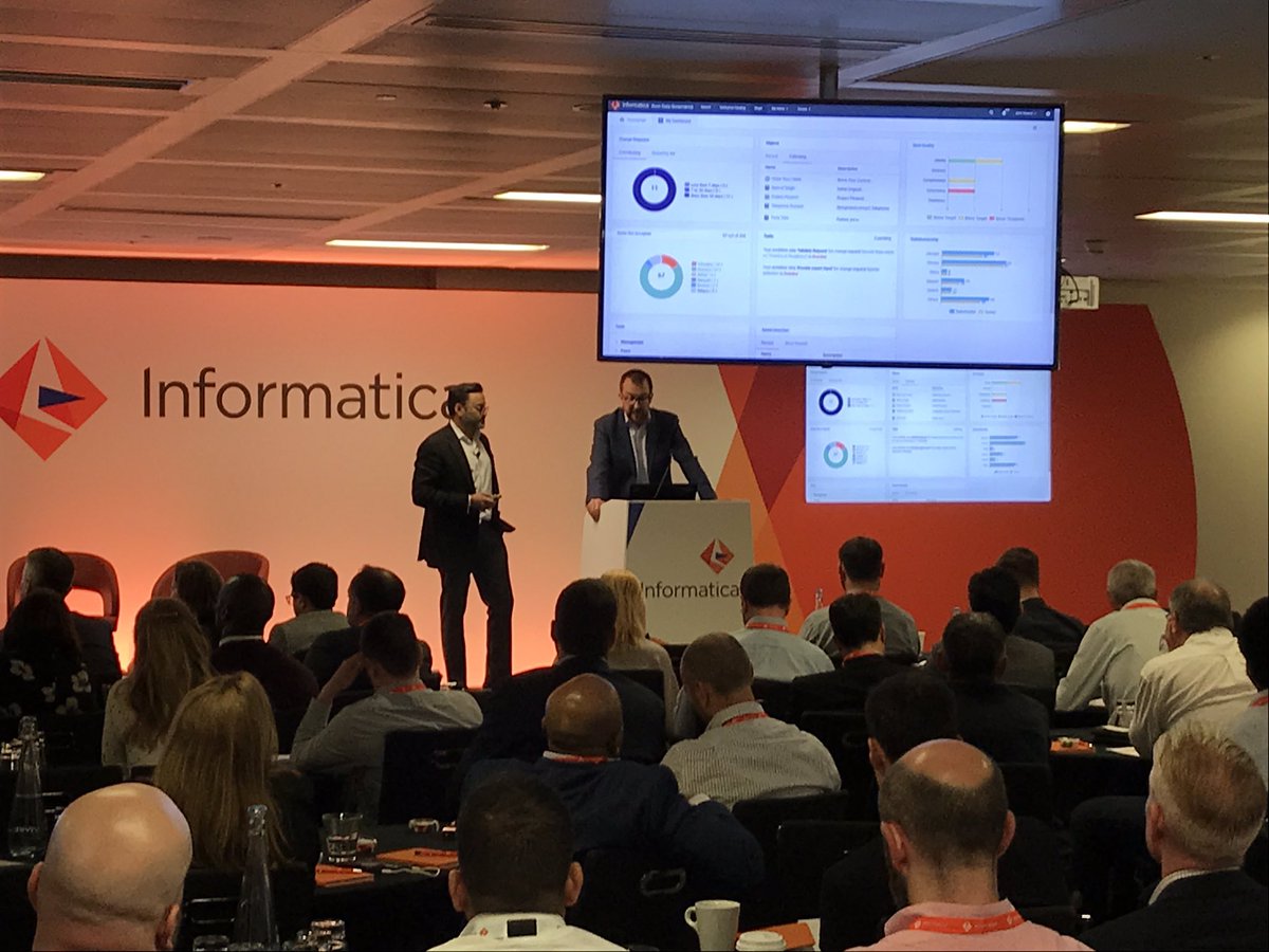 ThomasBrence's tweet photo. Very cool demo from @lux_chris and @DataGhai sharing how thousands of hours can be saved through #dataquality automation from @Informatica and #CLAIRE today in London at the #MDM360 and #datagovernance Summit. https://t.co/DHHJGqpzlw