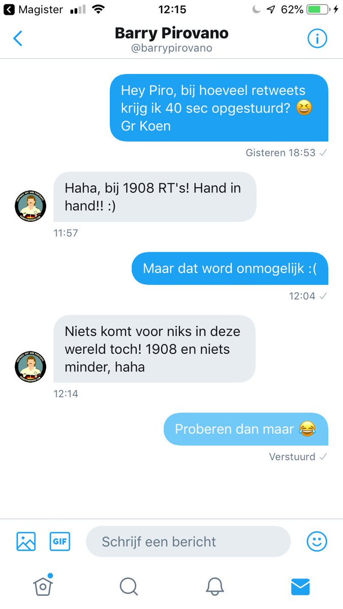 koen_frfc's tweet photo. Eens kijken naar de kracht van Twitter! @barrypirovano 

#retweet #negentiennulacht https://t.co/8Jj5zgtHKh
