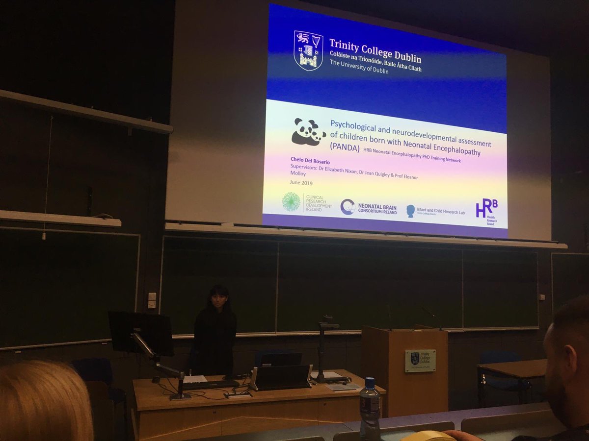 Presenting at the first year @PsychologyTCD research presentations earlier today @infres_tcd @tcddublin #everybabycounts #nbcirl #tcdresearch