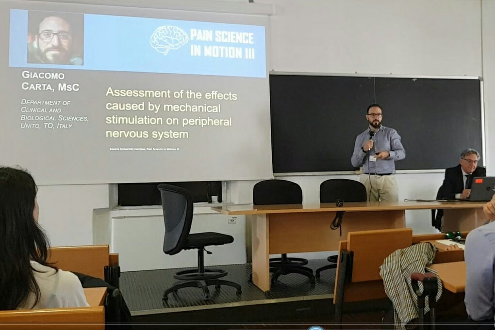 giacomocart2014's tweet photo. Happy and proud to share preliminary data on cellular effects of neurodynamic treatment at #PSiM19 Hope to finish anlaysis soon and share with U guys @Pain_Mind_Movem @felipereisifrj @IASPpain @AnninaBSchmid @PWilgen @Neurodynamics @michelcoppie @LANdreaSS @AIFI_nazionale https://t.co/WxhAsjUJa4