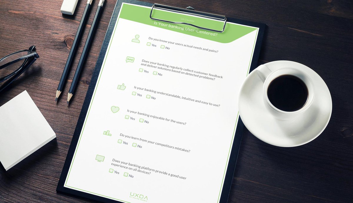 Here's something for you to do at the <a href="/money2020/">Money20/20</a> coffee break: check, how's your #banking doing with being user-centered. Ready to integrate #UX tips here: buff.ly/2JXExr0 

#Money2020Europe #M2020EU #Money2020 #UX #userexperience #money2020 #fintech #banking