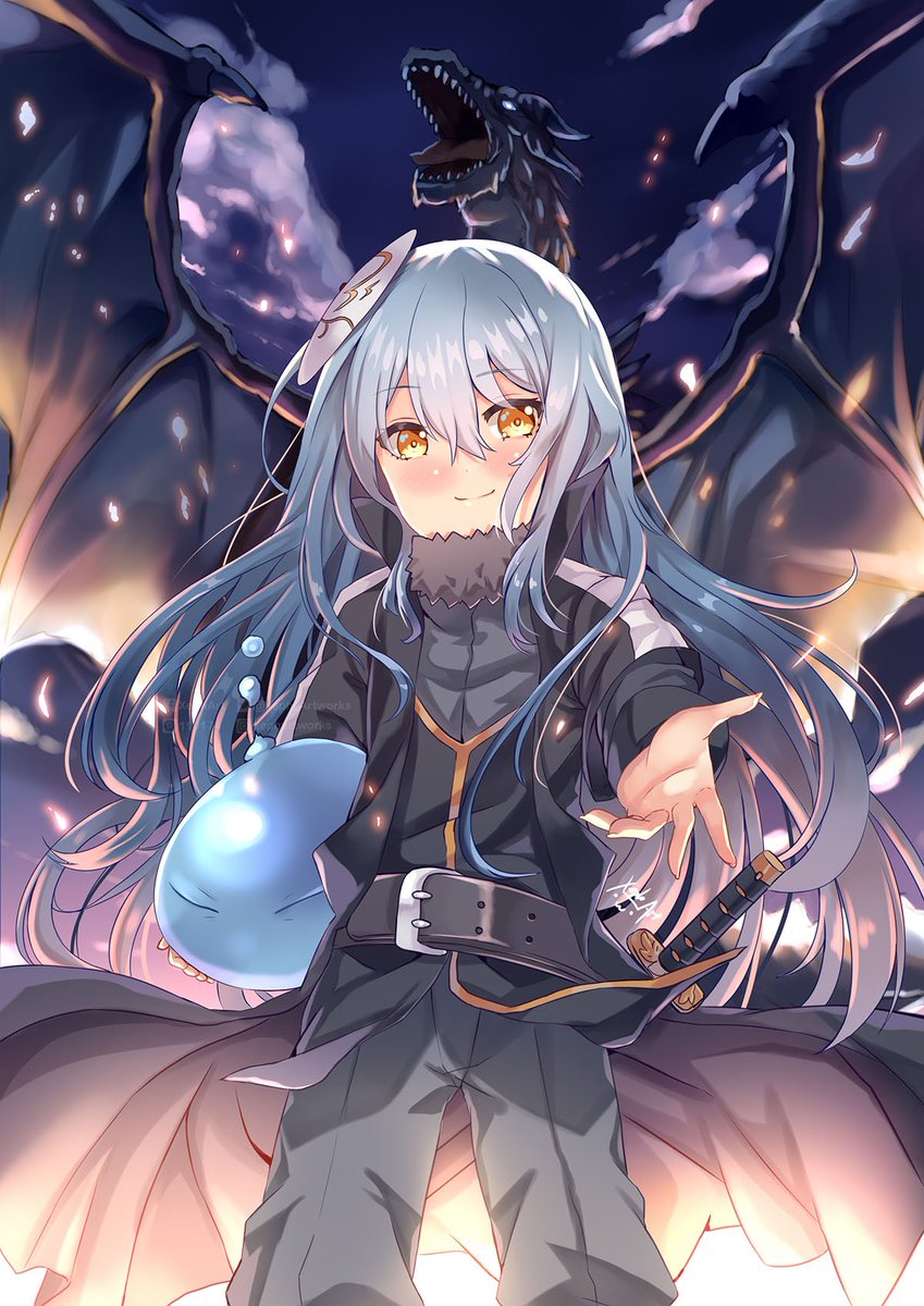 Xeph S Artworks Rimuru Tempest From That Time I Got Reincarnated As A Slime Preparing For All The Ax Last Min Prints Now 転生したらスライムだった件 リムル テンペスト T Co Jleobuurnt Twitter