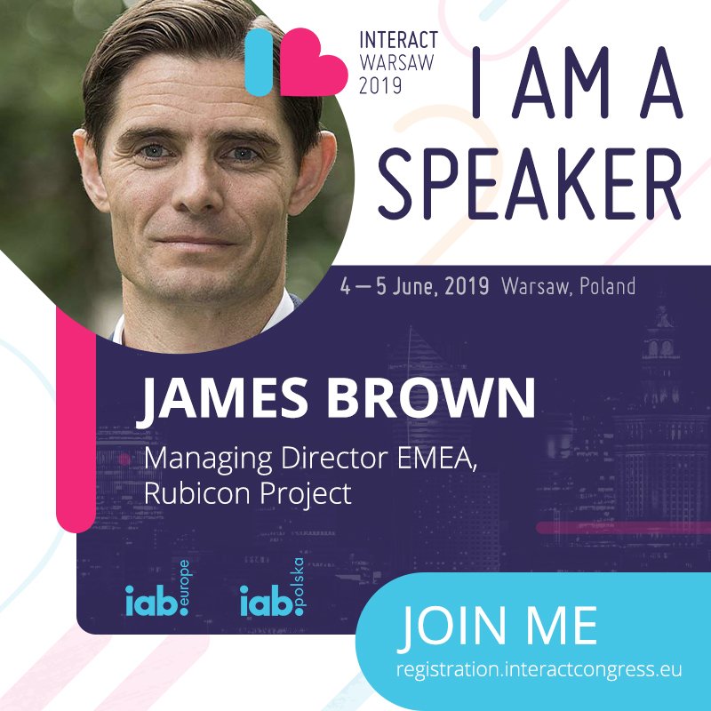 magnite's tweet photo. Attending @IABEU_Interact today? Join us in Room 1 as our Managing Director of EMEA, James Brown, highlights the growth of ad tech in 2019. https://t.co/pK2H7TmDf7 
#adtech #iabeu #iabinteract https://t.co/6hjkN1IhIj