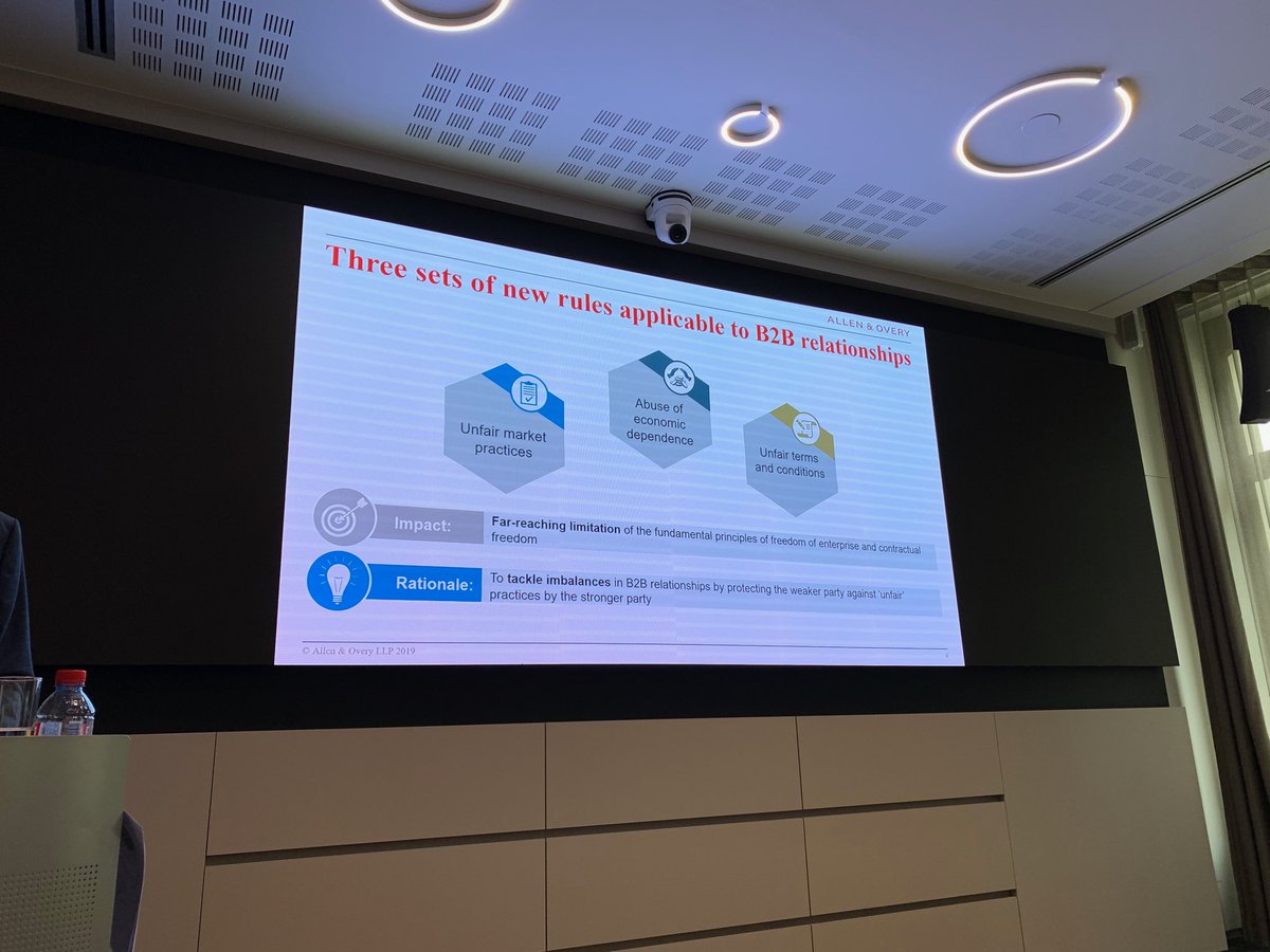 peter_vandyck's tweet photo. Speaking today on the new B2B rules on unfair market practices. Looking forward to an interactive session https://t.co/EN7rodysNc