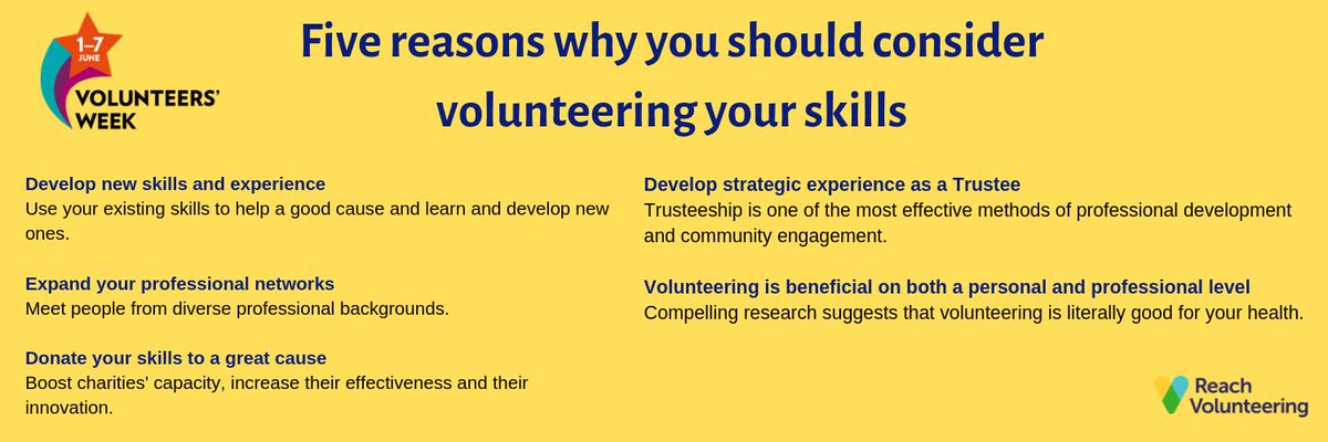 5 TOP REASONS to consider this #VolunteeringWeek! @ReachVolunteer