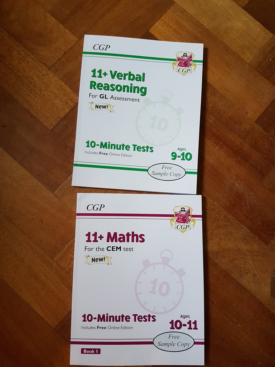 bjj1212's tweet image. Thank you very much @cgpbooks for these goodies that have just arrived in the post. 10 minute tests are great! I like the mix of questions in the VR book. #11plus #KentTest
