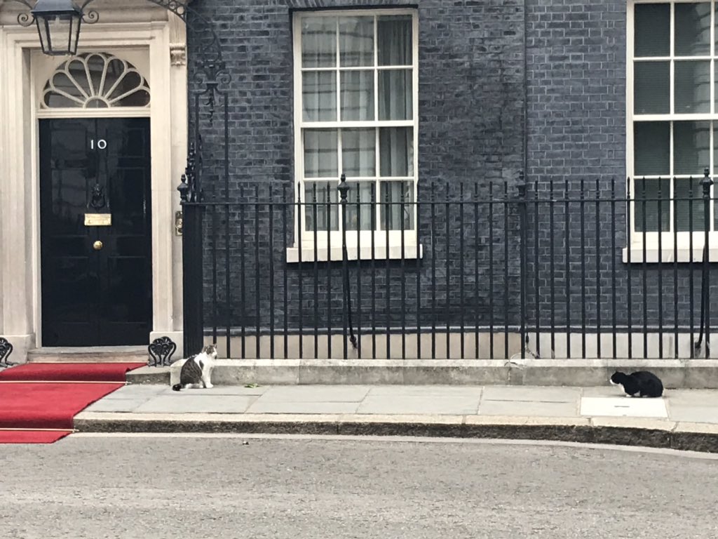 ANGRY STANDOFF AT NUMBER 10