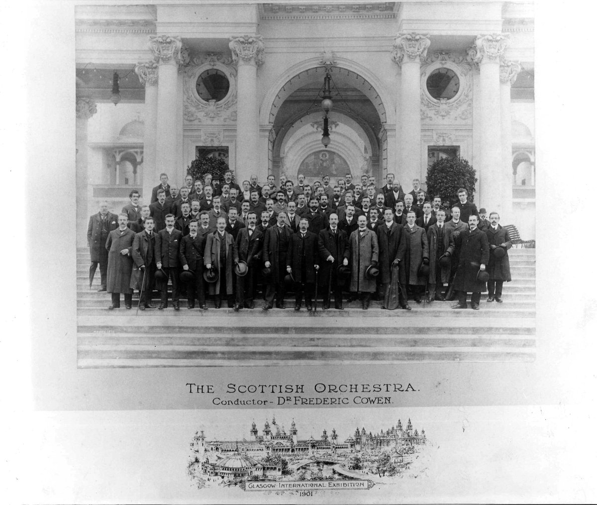 RSNO's tweet photo. Did you know that Gustav #Holst played Second Trombone for the RSNO from 1900 to 1904? He's third from the left in the back row of this photo!

See his beautiful and mystical suite #ThePlanets performed alongside @NASA imagery next weekend: https://t.co/B292R6RRQw https://t.co/wTCiXeHChd