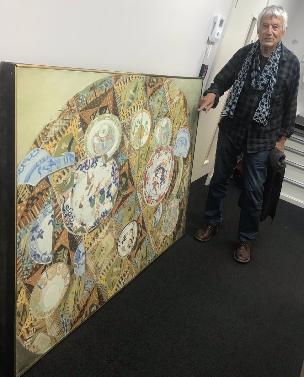 By Kaffe Fassett painted in 1967 owned by Drew Hienz at aution today . Christie’s , St.James, London  today . Lot - 322