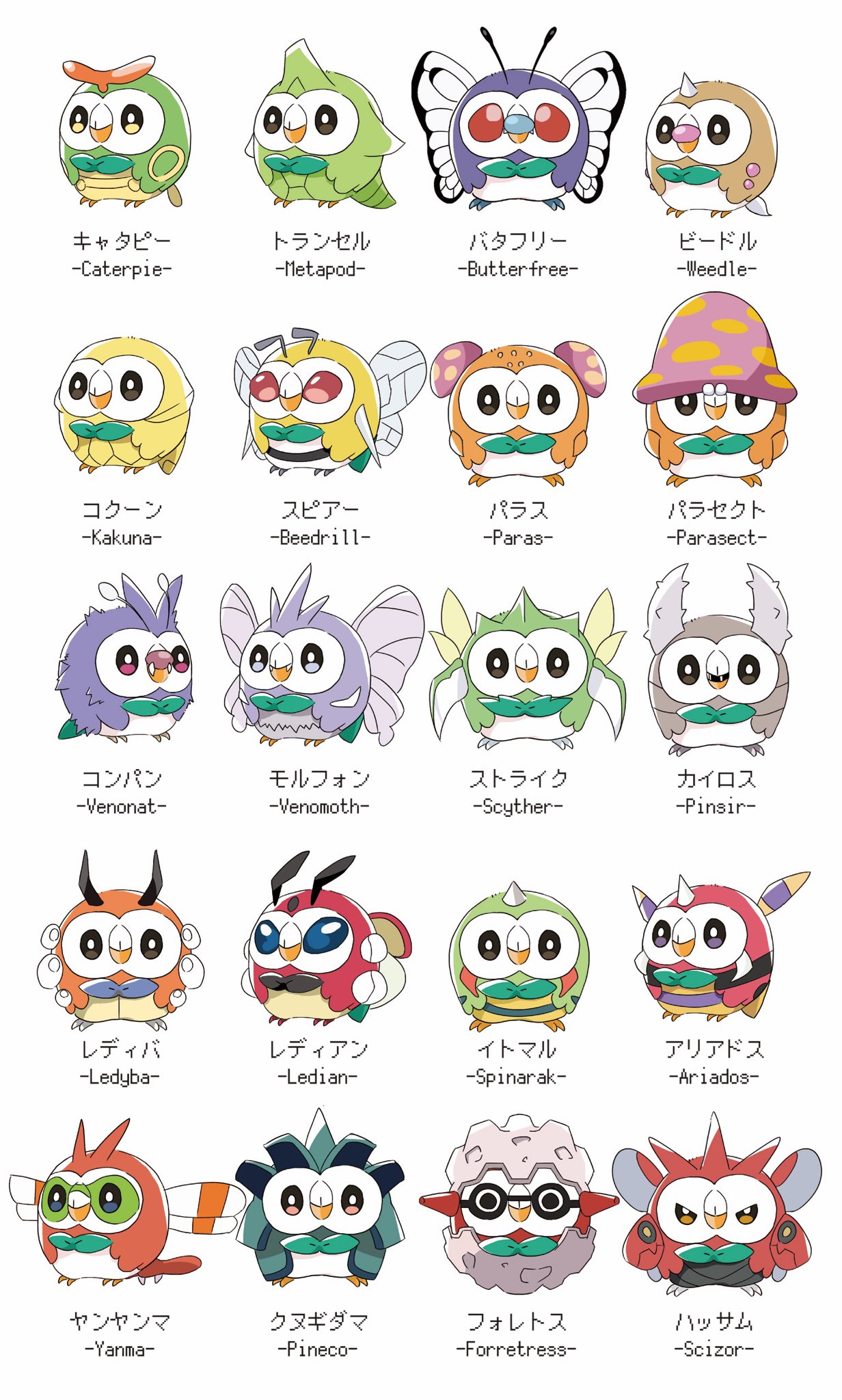 あもん No Twitter 虫ポケモンの日 虫ポケモンの日らしいのでカントーからホウエン地方までの虫ポケモン全部描きました 大嘘 あもん No Twitter 虫ポケモンの日 虫ポケモンの日らしいのでカントーからホウエン地方までの虫ポケモン全部描きました 大嘘