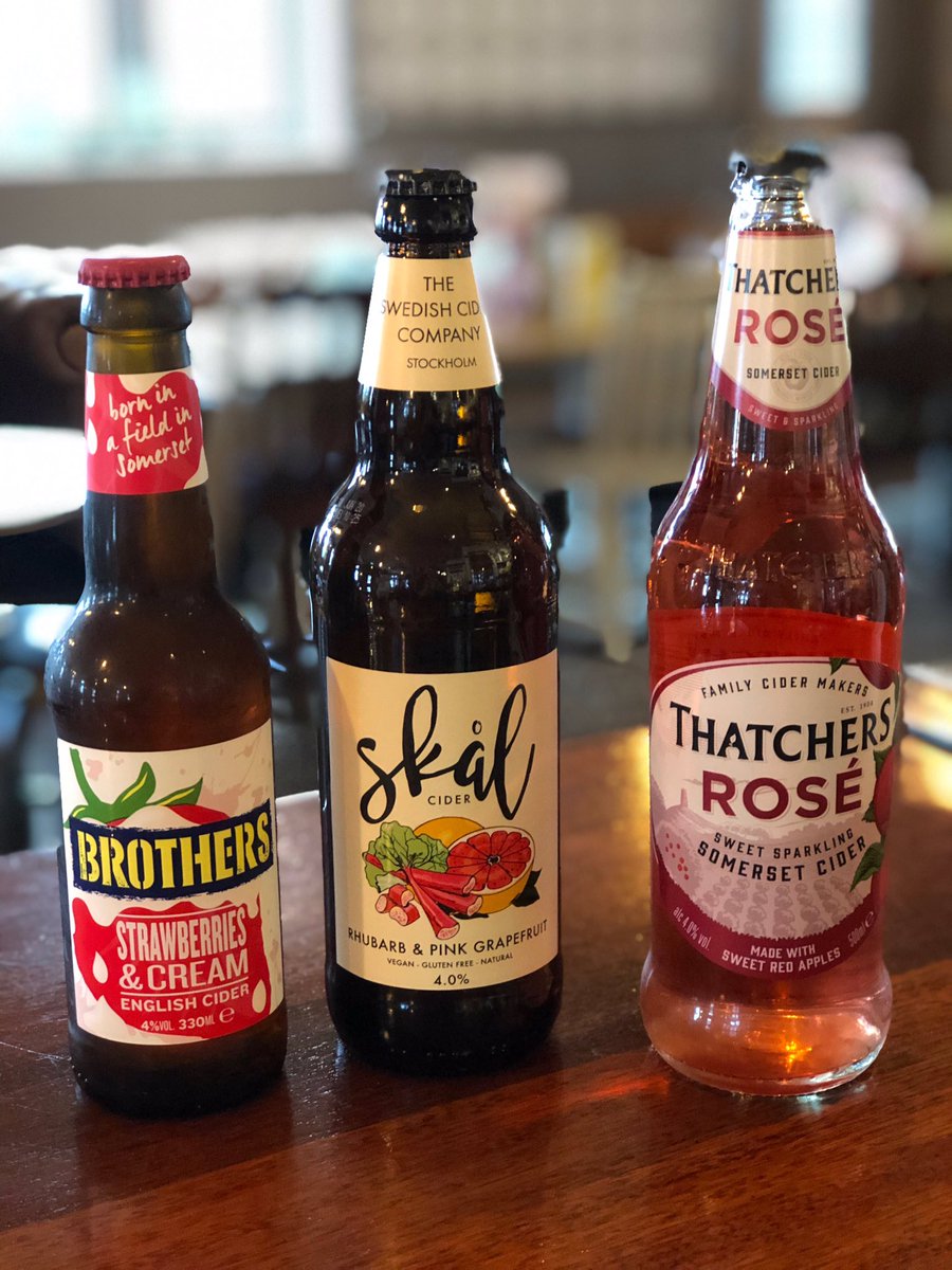 PrinceNewHaw's tweet photo. Never mind what the weather is doing, it’s always time for a fruit cider 🍻🍓🍊👇🏼 #Ciders #SummerTime 💥☀️ https://t.co/uaZboRfkKy
