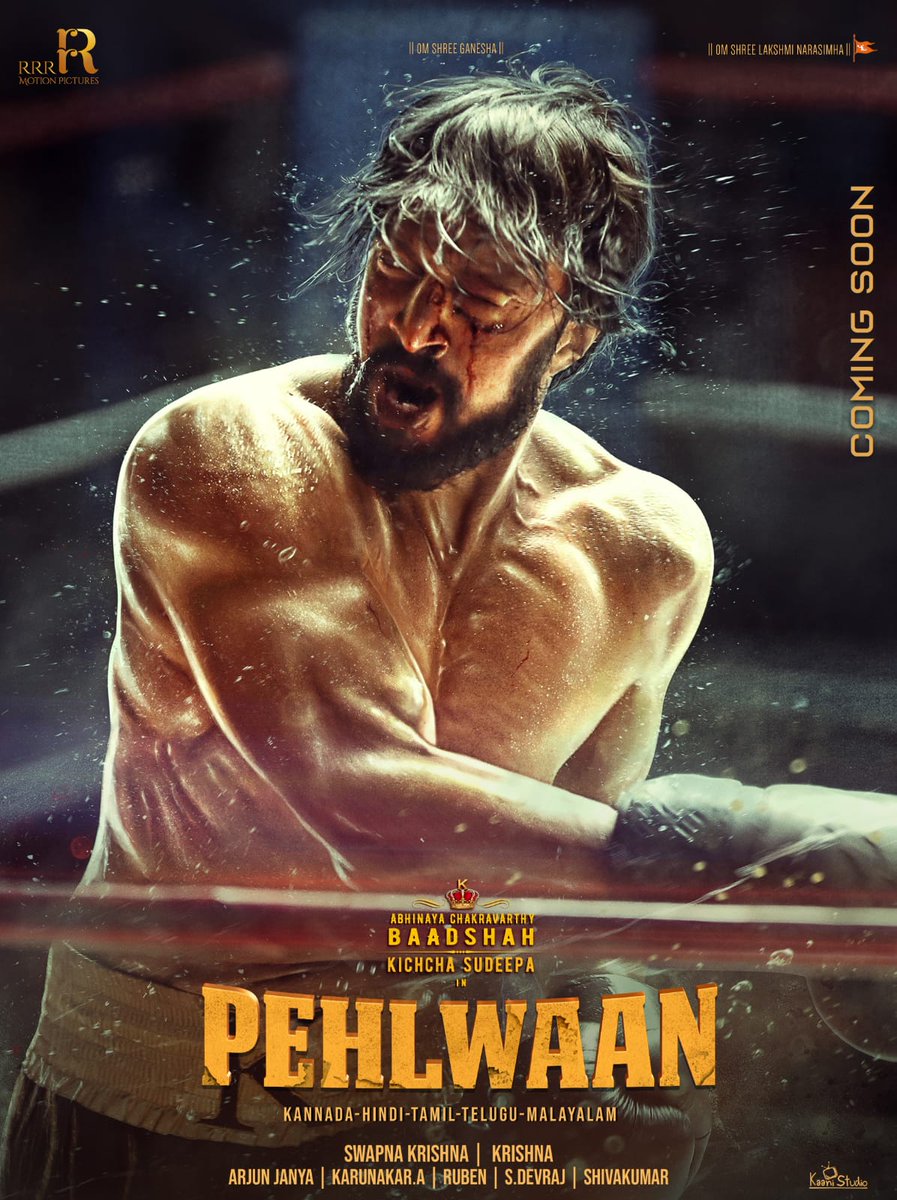 taran_adarsh's tweet image. Kichcha Sudeep... Attention-grabbing first look posters of #Pehlwaan... Will release simultaneously in #Kannada, #Hindi, #Tamil, #Telugu and #Malayalam on 8 Aug 2019.
