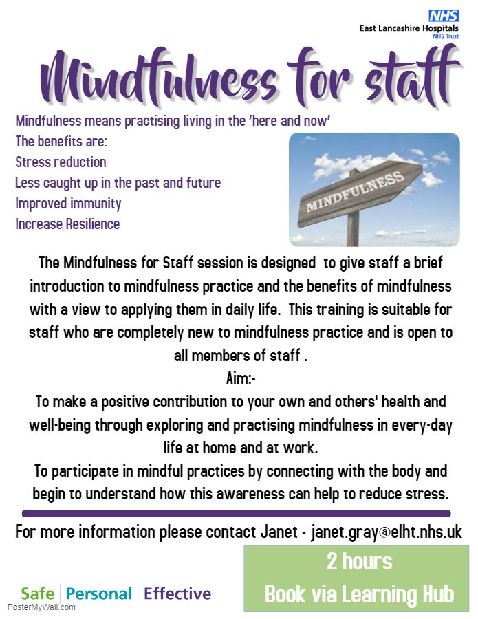 ELHT_DERI's tweet photo. Mindfulness and Compassion Training with Janet Gray is available to book via Learning Hub 💻
10th July - BGTH
7th August - BGTH
29th August - RBTH
11th September - RBTH 
Book here https://t.co/yDyJuBwNfF https://t.co/n72fpphoYK
