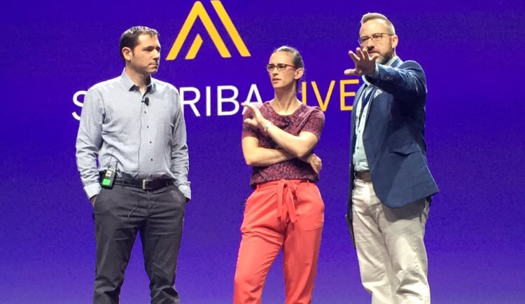 leahAknight's tweet photo. Divining the future of #supplychain #collaboration with Richemont and Cartier  @SAPAriba Live main stage rehearsal #SAPAribaLive https://t.co/sPSEv8k7zi