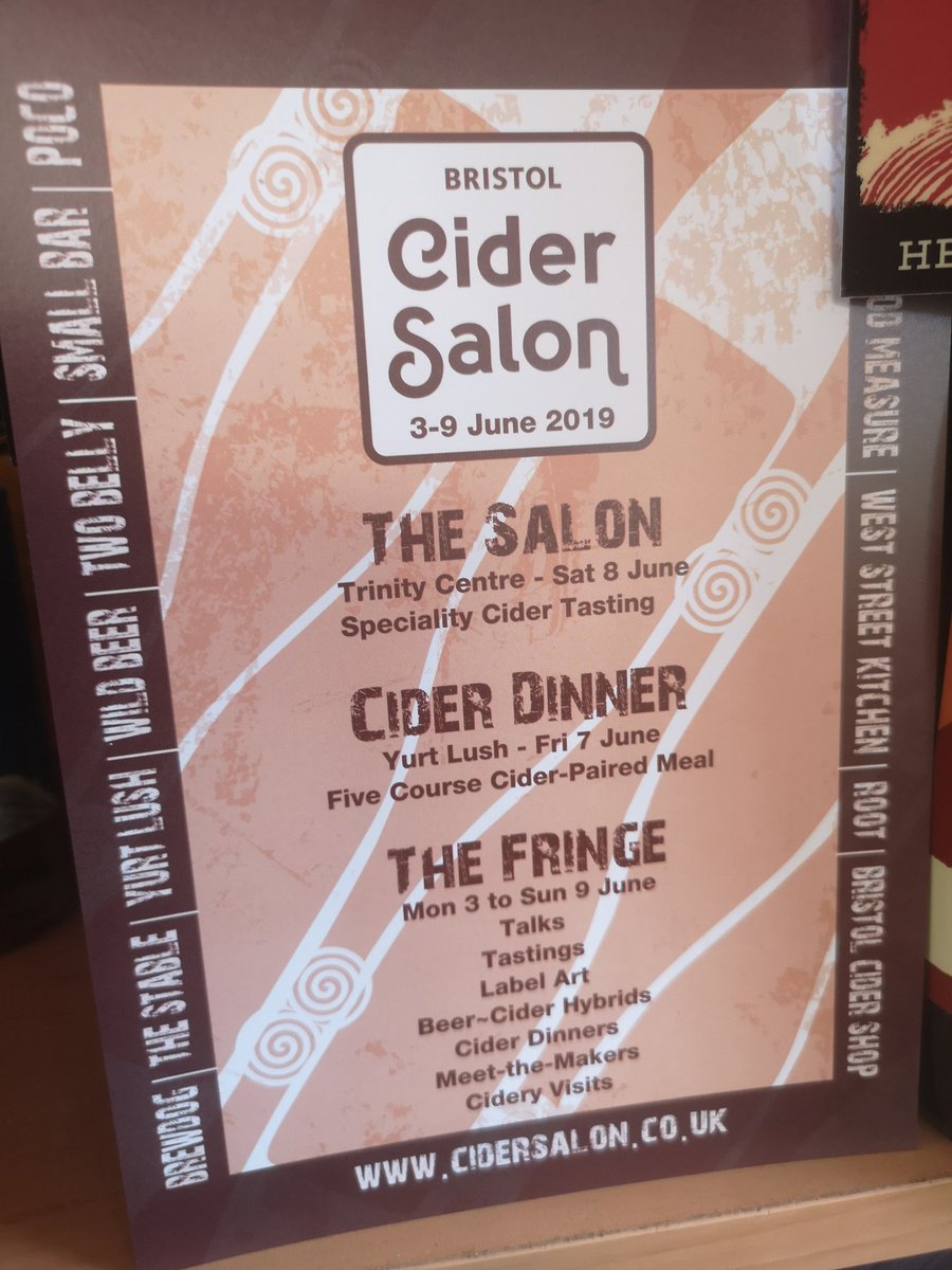 onceuponatree's tweet image. We&apos;re getting excited about hitting Bristol this week! If you can make @cidersalonbrist you&apos;re in for a treat - promising to be bigger and better than last year! We&apos;re taking part in the Cider Dinner &amp;amp; pouring brand new co-ferms &amp;amp; specials on Sat - see you there :) #RethinkCider