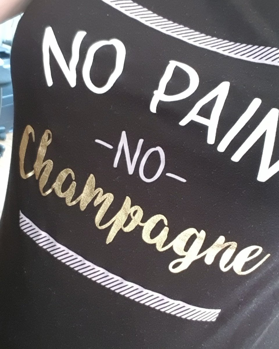 Just reminding myself as I head out to exercise #nopainnochampagne #nearly60 #middleagedstyle #middleaged #middleagedwomen