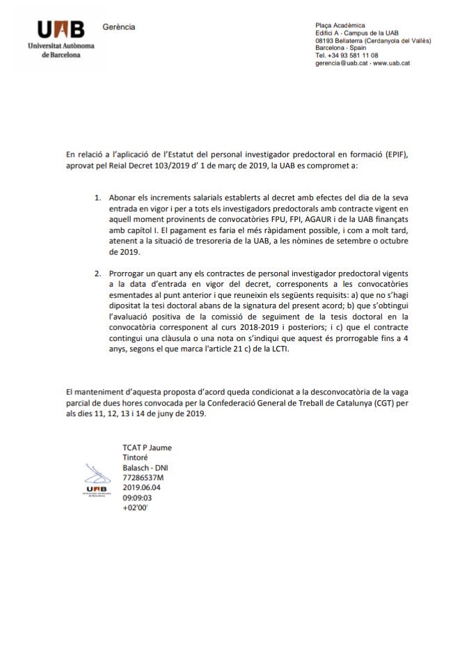 La sala es queda petita per valorar l'acord d'aplicació de l'#EPIF a la <a href="/UABBarcelona/">Universitat Autònoma de Barcelona</a> 
Els inglés treballadores decidim !!