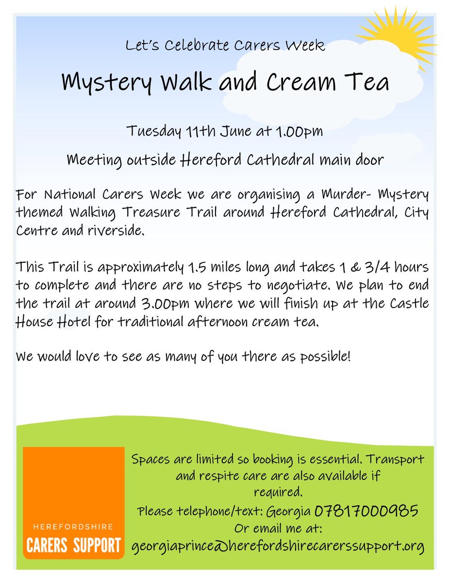 our great event next week to celebrate #CarersWeek