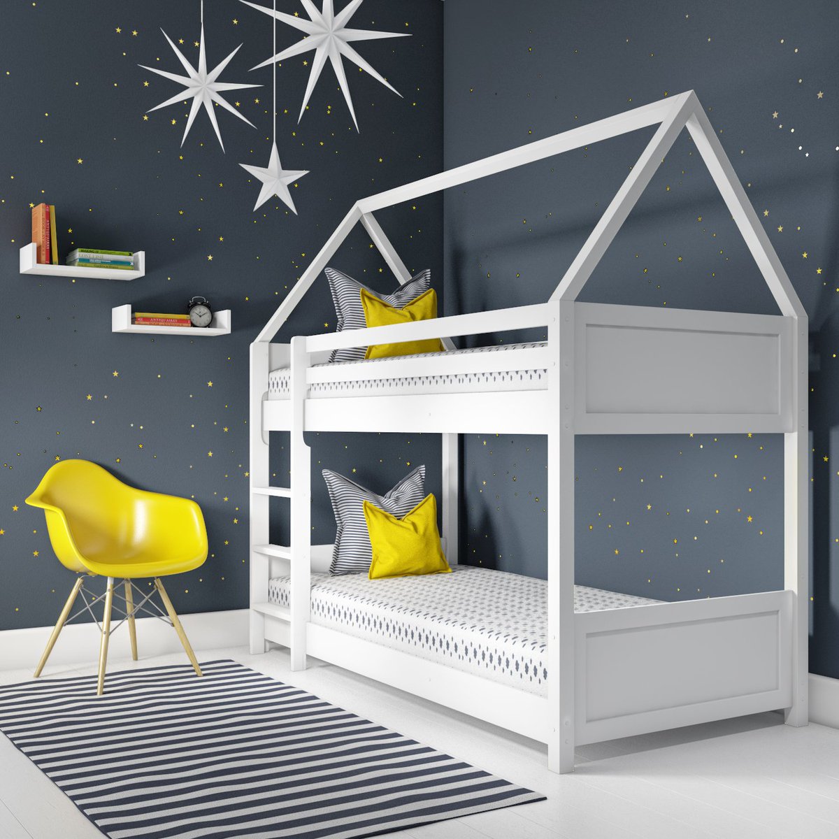 Get the kids sleepover ready this summer holiday with the new Coco House Bunk Bed! 💭 Disclaimer: we can't guarantee they won't stay up all night playing house 🏠 Tap the link to shop! bit.ly/2IeWQoe #kids #bedroom #housebed <a href="/RealHomes/">Real Homes</a>