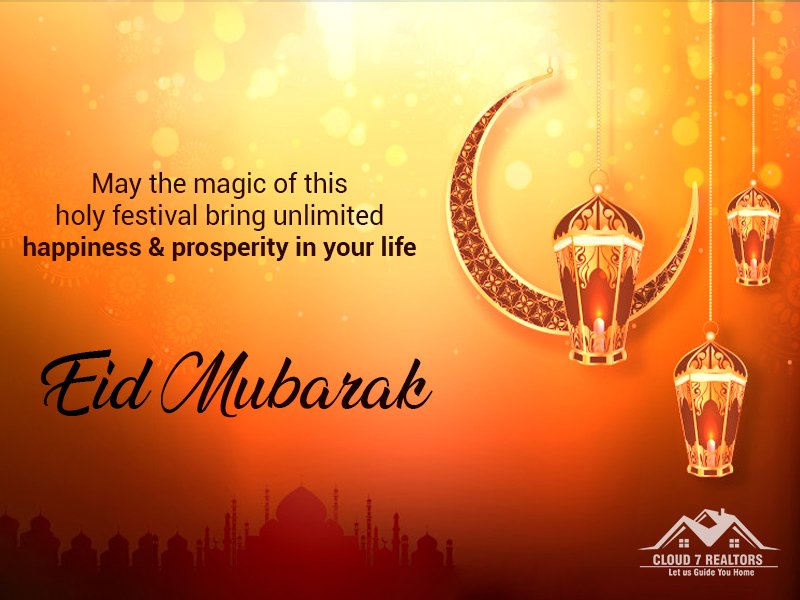 cloud7realtorss's tweet photo. Wishing our #Muslim friends and their loved ones Happy #EidUlFitr with lots of love and affection.
Best wishes from the team of #Cloud7realtors

#eid #EidMubarak #EidAlFitr2019 #AllahBless #follo4follo #Islam #BlessingsofEid https://t.co/gXKlkk3ASs