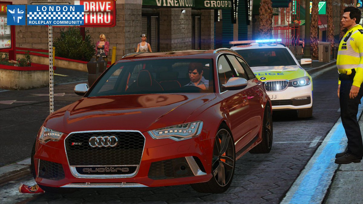 LRPC_MO8's tweet photo. This Audi driver was stopped yesterday for careless driving and speeding. Driver didn't have any insurance and so we took his car and gave him a ticket. ^T53 #LRPC https://t.co/yRq8c9yhcO