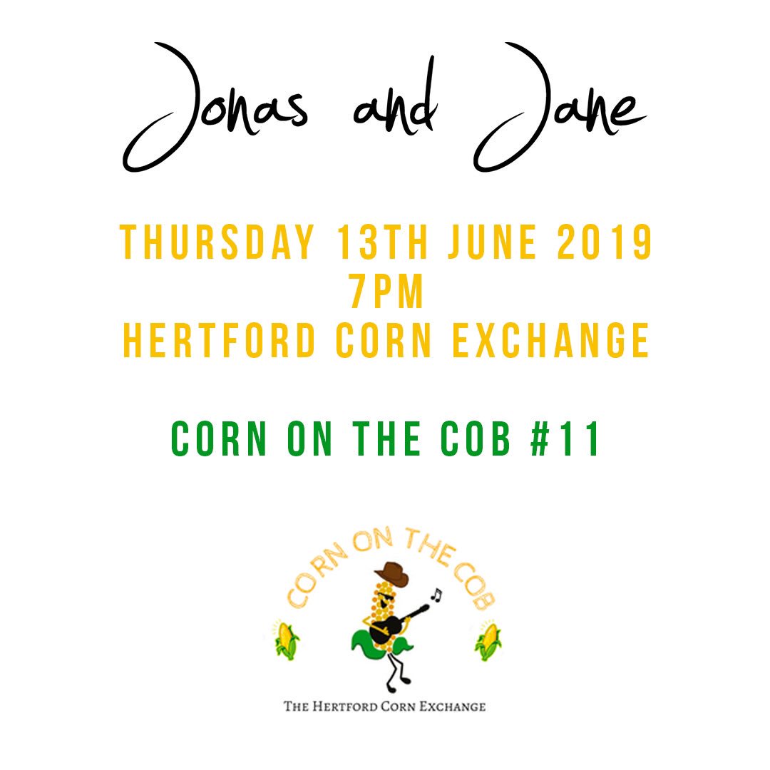 Next Thursday 13th June! We'll be playing the <a href="/COTCMusicNight/">Corn On The Cob</a>  <a href="/HertsCornExchg/">HertfordCornExchange</a> alongside some incredible country/americana acts. Definitely not one to be missed! If you're around that way, we'd love to see you. Tix available via our website or <a href="/eventbrite/">Eventbrite</a>
