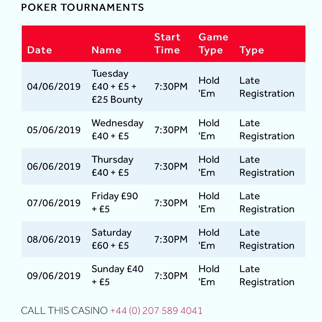 Cromwell Mint Casino on Twitter "PokerNews Our Poker tournaments