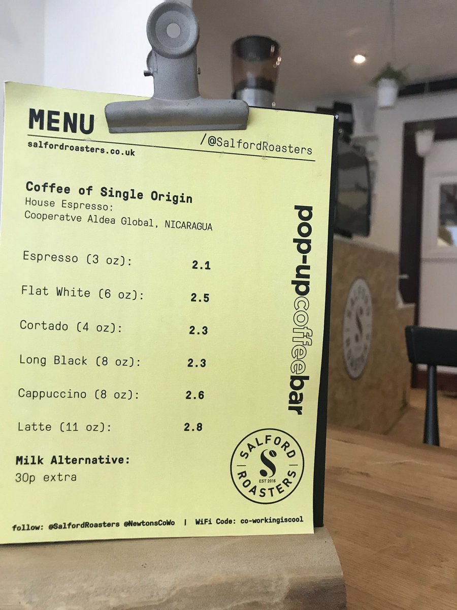 SalfordRoasters's tweet image. #CoffeeMenu (1)