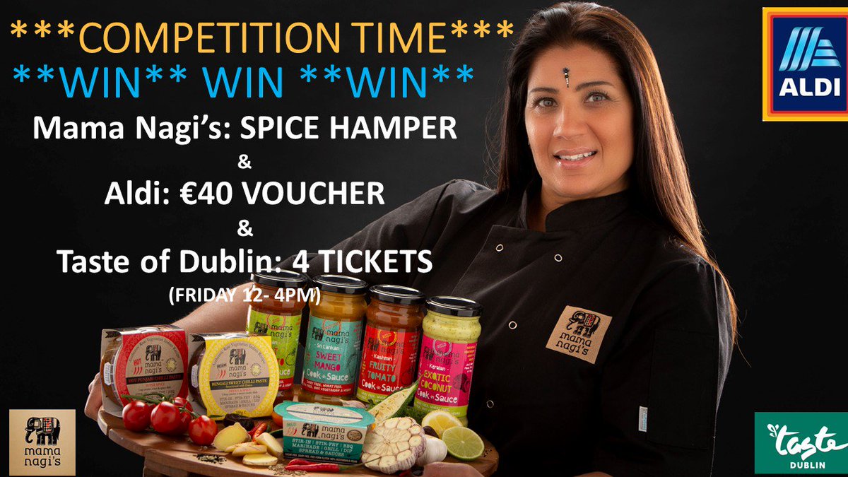 KeaneMindi's tweet image. ***COMPETITION TIME*** To Celebrate our Grow With Aldi launch on 6th June we are giving away  :@Mamanagis Spice hamper + €40 @Aldi_Ireland Voucher &amp;amp; 4 tickets to@TasteDublin
All you have to do is like share &amp;amp; tag some pals, plus tag your local Aldi #everydayamazing #growwithaldi