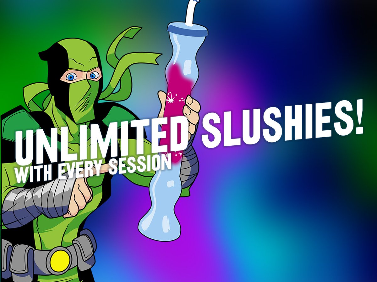 We now offer UNLIMITED slushies... that is right, as much slushy goodness as you like! These can be bought online ahead of your jump session, or at reception, or in our cafe. Book your jump and slush now: ow.ly/1V5B50uv9Pk