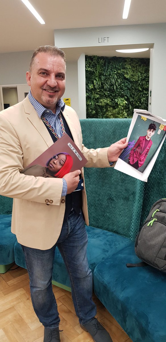 PhotoMiners's tweet photo. Araz, father of @coventry2021 #taleoftwostreets star Lalo with his copy of his @NiallMcDiarmid print and project book. He explained how Lalo is a Counden celebrity now! https://t.co/FdDJqEzCaI