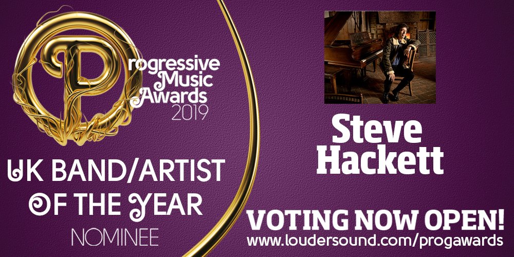 PRConnect's tweet photo. Vote now for @HackettOfficial - just been nominated @ProgMagazineUK in 3 categories.... Album of the Year for #AtTheEdgeofLight; Artist of the Year and Re-issue of the Year for BrokenSkies : vote now #SteveHackett @centurymedia #ProgAwards https://t.co/sAJTc4Z8qn