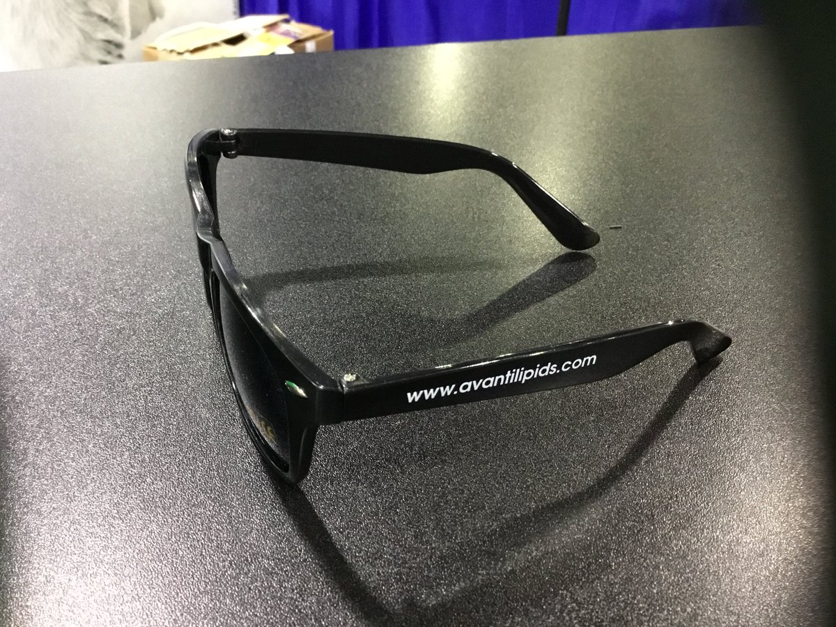 AvantiResearch's tweet photo. Come by the Avanti Lipids ASMS booth between 1:30-2:30PM today and get a pair of these cool sunglasses! #ASMS2019 #ASMSATL https://t.co/enr5oFUGQn