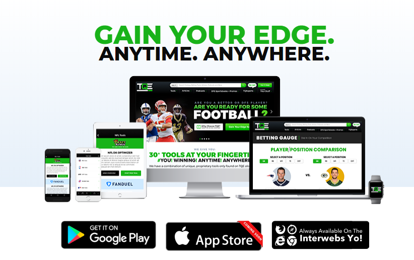 TheQuantEdge's tweet photo. Coming this #NFL Season...
- Brand New Site and Mobile Layout
- iOS App
- New Optimizers
- More Experts
- New Tools
- College Football Betting
All the Tools you Need to Win!
Use promo code TQE to get an early-bird $25 OFF this coming NFL Season. 🏈 👇
https://t.co/XvBWtKmczG https://t.co/8a1idCHOU6