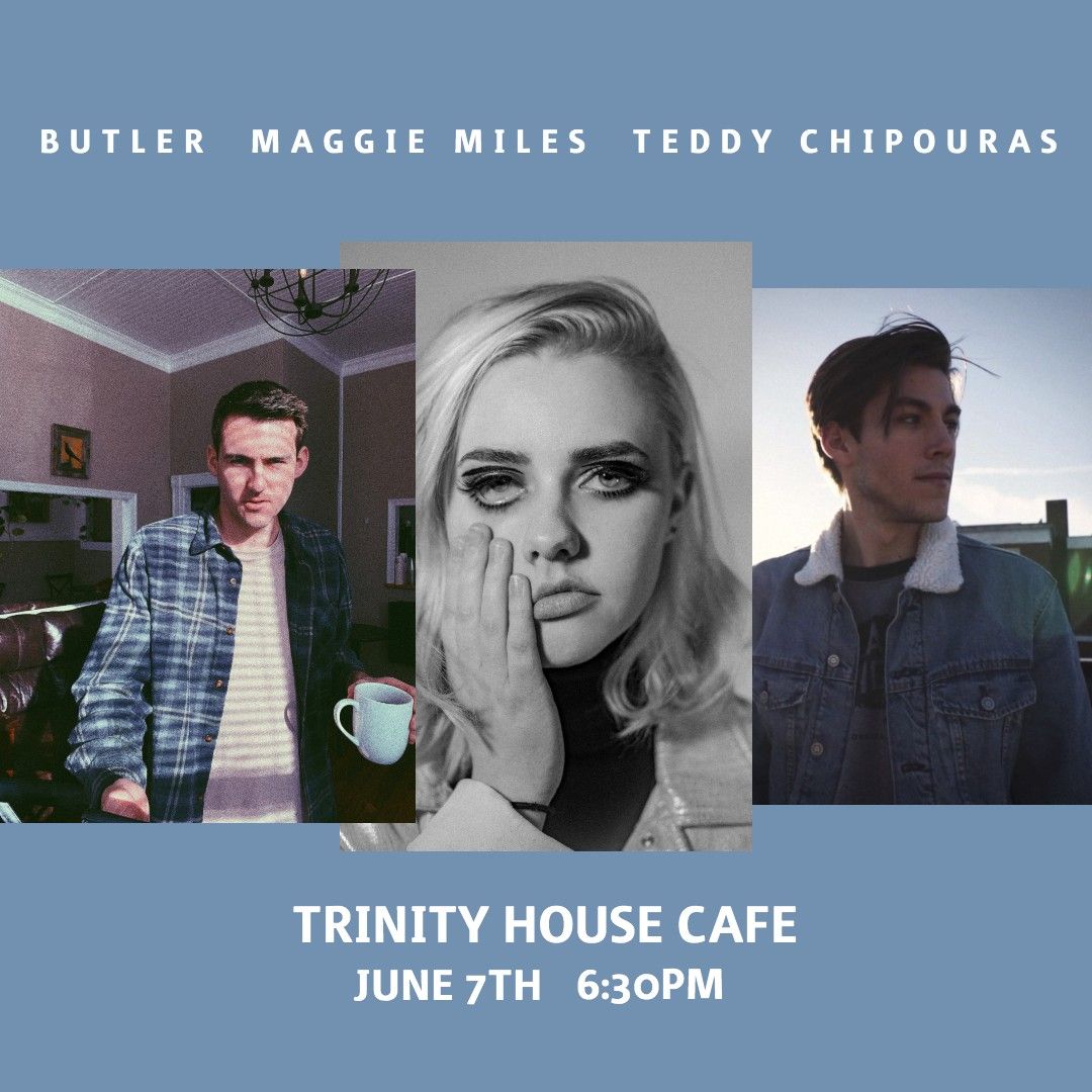 teddychipouras's tweet photo. So excited to be playing with the extremely talents Maggie Miles and Butler this Friday at Trinity House Cafe! I'll be playing some new songs with Aidan Bruecken on guitar. The show is FREE! no excuseesss https://t.co/GeN3ABsyoO