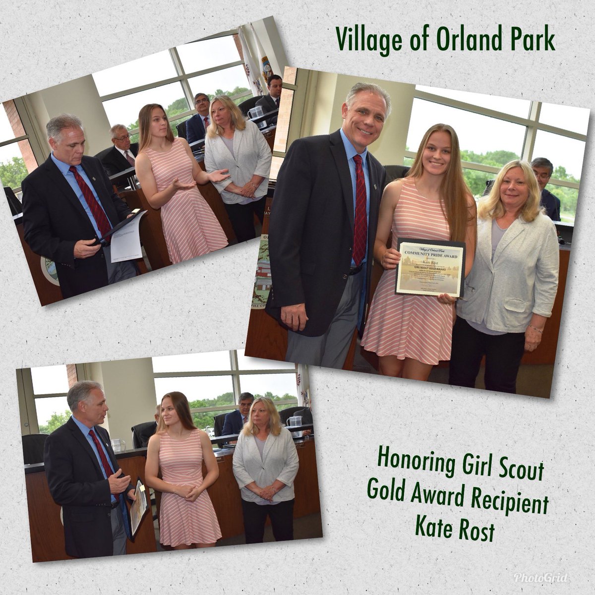 Village of Orland Pk (@villageorlandpk) on Twitter photo #OrlandPark’s Kate Rost honored at June 3 Village Bd Mtg. Rost earned Girl Scout Gold Award & created Care Kit Foundation to help the homeless and underprivileged kids. #OPCommunityPride #GirlScoutGold <a href="/PCHS_Celtics/">Providence Catholic</a> <a href="/girlscouts/">Girl Scouts</a> See thecarekitfoundation.org #OrlandPark’s Kate Rost honored at June 3 Village Bd Mtg. Rost earned Girl Scout Gold Award & created Care Kit Foundation to help the homeless and underprivileged kids. #OPCommunityPride #GirlScoutGold <a href="/PCHS_Celtics/">Providence Catholic</a> <a href="/girlscouts/">Girl Scouts</a> See thecarekitfoundation.org