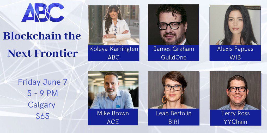 On June 7th at “Blockchain the Next Frontier” this talented group of people are going to discuss how their organizations and initiatives can give #Alberta a competitive advantage for #blockchain innovation and adoption on a global scale! 

Register now 

eventbrite.com/e/blockchain-t…