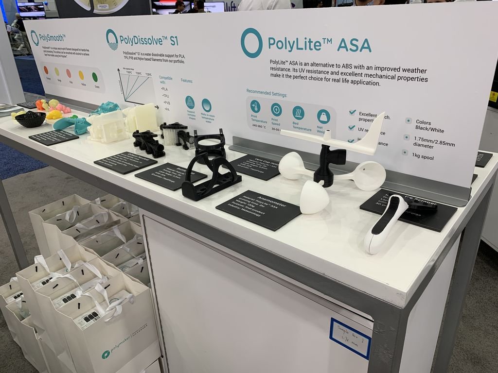 Polymaker_3D's tweet photo. Presentation of 3 recent products at Rapid Show:
PolySmooth™ 5 new colors: Easily smoothable material with IPA
PolyDissolve™ S1: Water dissolvable support for PLA, TPU, PVB and Nylon
PolyLite™ ASA: UV resistant material

#3dprinting #filament #rapidshow #polymaker https://t.co/bNXUx7p5mQ